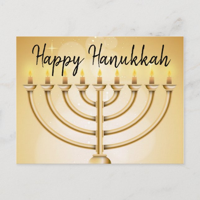 Happy Hanukkah Postcard (Front)