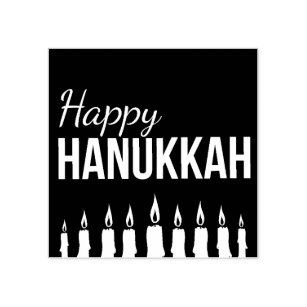 Happy Hanukkah Rubber Stamp