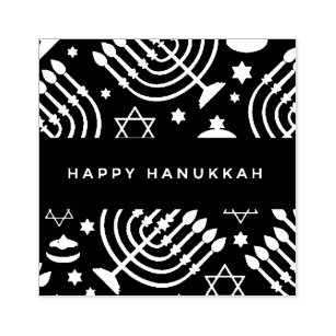 Happy Hanukkah Rubber Stamp