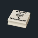 Happy Hanukkah Rubber Stamp<br><div class="desc">Happy Hanukkah Stamp.</div>