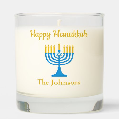 Happy Hanukkah  Scented Candle