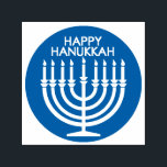 Happy Hanukkah Self-inking Stamp<br><div class="desc">.Celebrate eight days and eight nights of the Festival of Lights with Hanukkah cards and gifts. The festival of lights is here. Light the menorah, play with the dreidel and feast on latkes and sufganiyots. Celebrate the spirit of Hanukkah with friends, family and loved ones by wishing them Happy Hanukkah....</div>