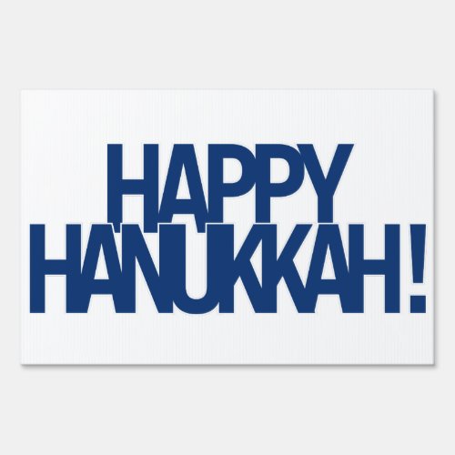 Happy Hanukkah Sign