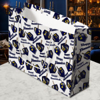 Happy Hanukkah Spinning Dreidel