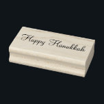 Happy Hanukkah Stamp<br><div class="desc">This wooden stamp is shown with a Happy Hanukkah text.
Customize this item or buy as is.</div>