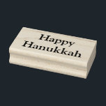 Happy Hanukkah Stamp<br><div class="desc">This wooden stamp is shown with a Happy Hanukkah text.
Customize this item or buy as is.</div>
