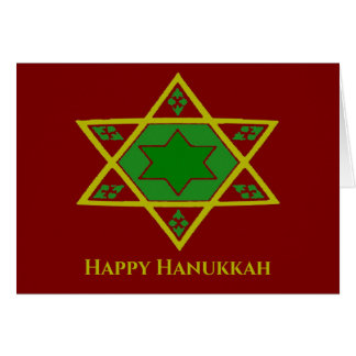 Happy Hanukkah, Star of David Cards