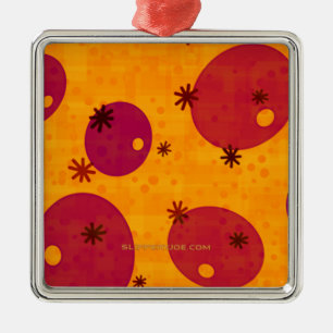 Happy Hanukkah Star of David menorah Dreidel Slipp Metal Ornament