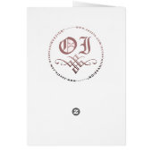 happy hanukkah : star of david photo card (Back)