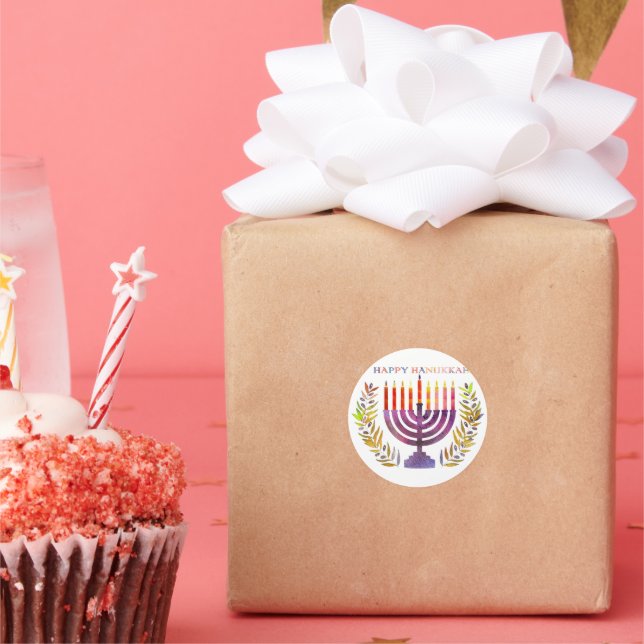 Happy Hanukkah Stickers (Party)