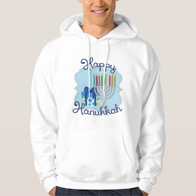 Happy Hanukkah sweatshirt ugly swather party (Front)