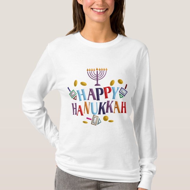 Happy Hanukkah T-Shirt (Front)