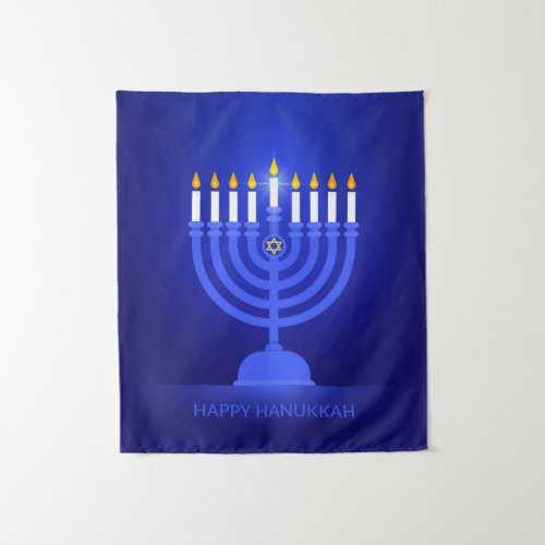 Happy Hanukkah Tapestry