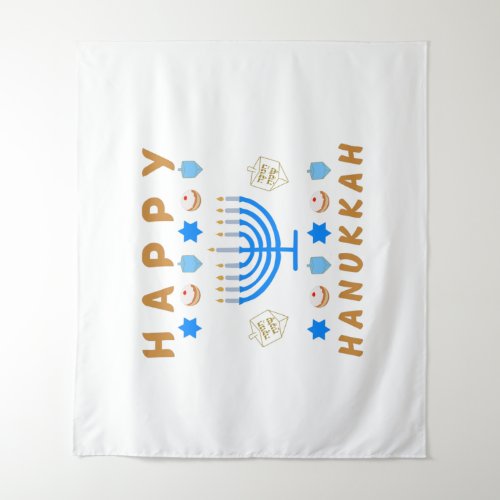 Happy Hanukkah  Tapestry