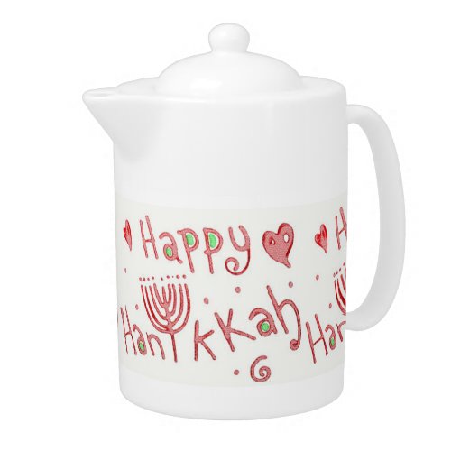 Happy Hanukkah Teapot