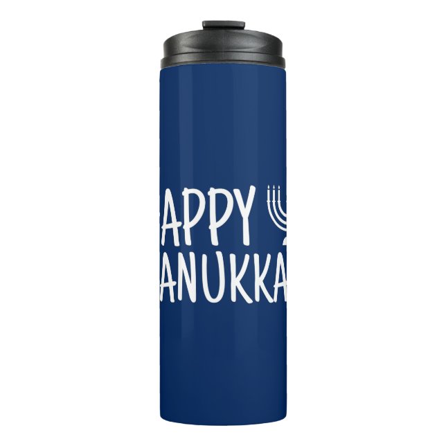 Happy Hanukkah Thermal Tumbler (Front)