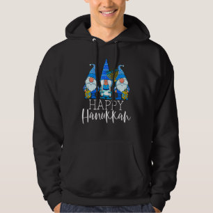 Happy Hanukkah Three Gnomes Jewish Gnome Chanukah Hoodie