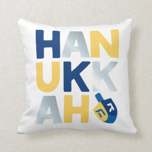 Happy Hanukkah Throw Pillow