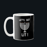 Happy Hanukkah Tis The Season Get Coffee Mug<br><div class="desc">Happy Hanukkah Tis The Season Get: A joyful Hanukkah design celebrating the festival of lights. Perfect for sharing warmth and laughter. Bright,  festive,  and inclusive.</div>