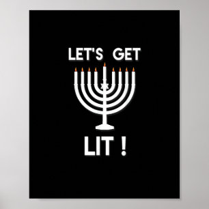 Happy Hanukkah Tis The Season Get Poster