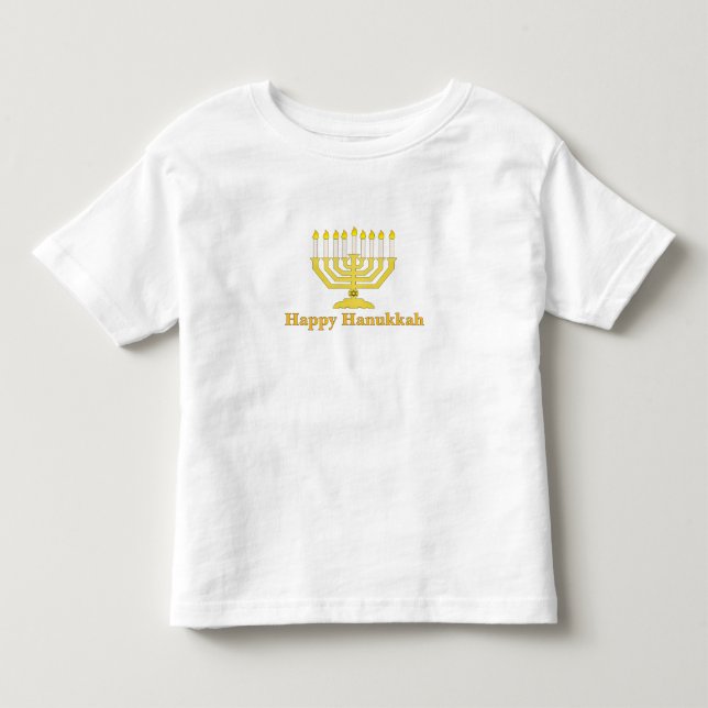 Happy Hanukkah Toddler T-shirt (Front)