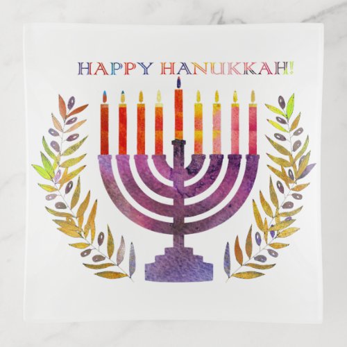 Happy Hanukkah Trinket Tray