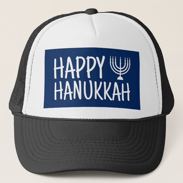 Happy Hanukkah Trucker Hat (Front)
