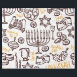 Happy Hanukkah Wrapping paper<br><div class="desc">Happy Hanukkah Wrapping paper</div>