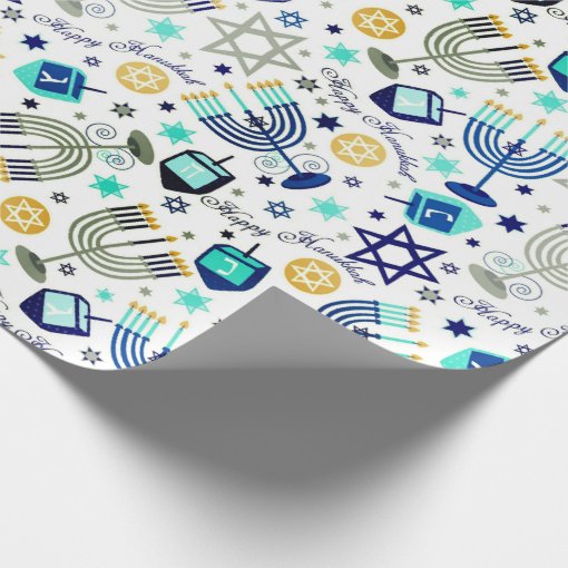 Happy Hanukkah Wrapping Paper Zazzle