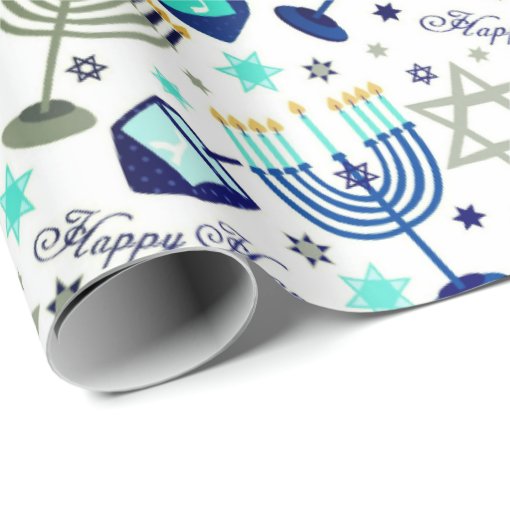 Happy Hanukkah Wrapping Paper Zazzle