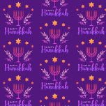 Happy Hanukkah Wrapping Paper<br><div class="desc">.Celebrate eight days and eight nights of the Festival of Lights with Hanukkah cards and gifts. The festival of lights is here. Light the menorah, play with the dreidel and feast on latkes and sufganiyots. Celebrate the spirit of Hanukkah with friends, family and loved ones by wishing them Happy Hanukkah....</div>