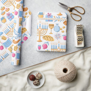 Happy Hanukkah Wrapping Paper