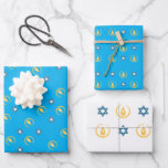 Happy Hanukkah Wrapping Paper Sheets<br><div class="desc">Happy Hanukkah</div>