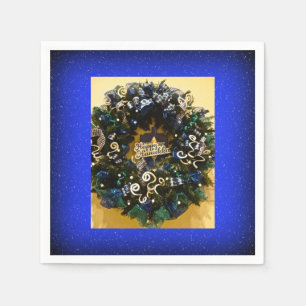 Happy Hanukkah Wreath Jewish Holiday Napkins