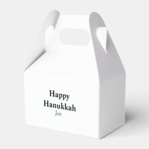 Happy Hanukkah your name text image editable Favor Boxes