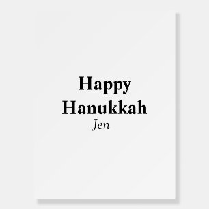 Happy Hanukkah your name text image editable  Foam Board