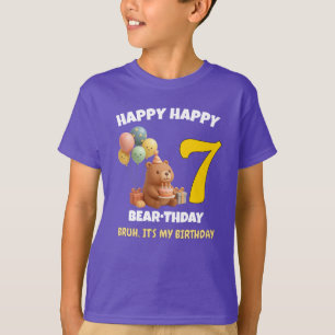 HAPPY HAPPY BEAR-THDAY Guest Honor 7th Birthday T-Shirt