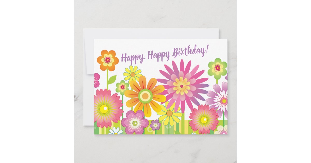 Happy, Happy Birthday Card | Zazzle