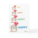 HAPPY HAPPY CAT Valentines by Boynton Holiday Card HAPPY HAPPY CAT Valentines by Boynton Holiday Card