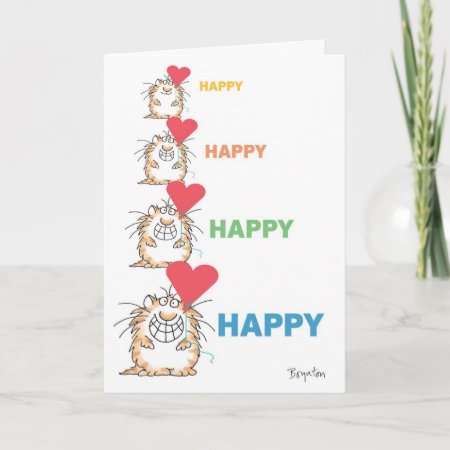 Happy Happy Cat Valentines By Boynton Holiday Card