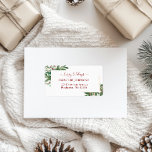 Happy Happy Holidays-Christmas Classic, Rustic, Fe Label<br><div class="desc">Customizable Christmas Address Labels – Classic, Rustic, Festive Make your holiday greetings stand out with our editable Christmas address labels featuring a timeless, rustic design with elegant script fonts and leafy accents. Quick & Easy: Personalize the label with your name and address in just seconds. Perfect for Holiday Greetings: Ideal...</div>