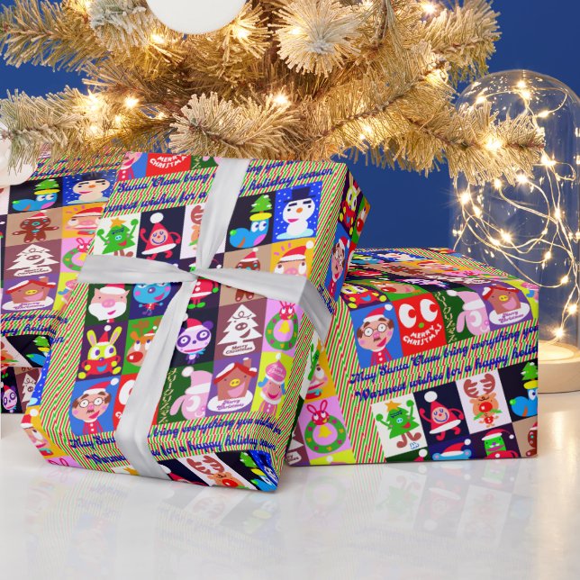 Happy happy holidays!! wrapping paper (Holidays)