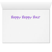 Happy Happy Hour (with text) Cards (Inside Horizontal (Bottom))