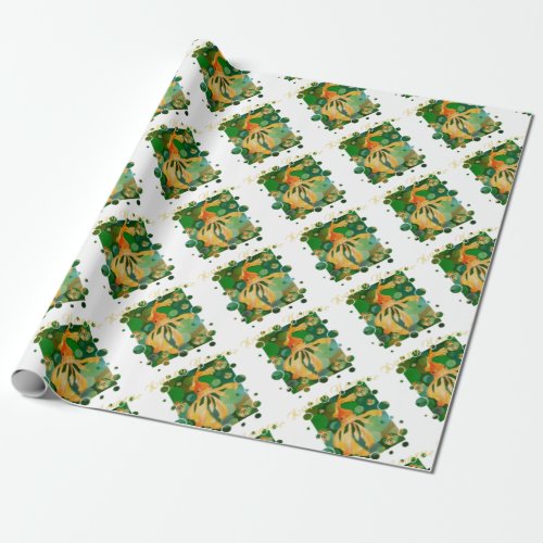 Happy Happy Nowruz Persian New Year Goldfish In Gr Wrapping Paper