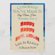 Happy Happy Retirement Any Name Congrats -