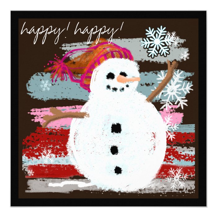 happy happy Snowman Announcement