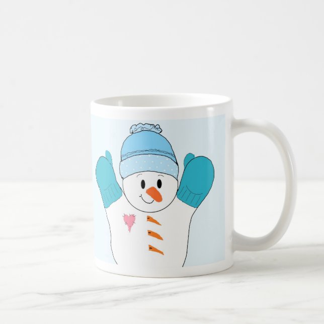 Happy Happy Snowman Coffee Mug (Right)