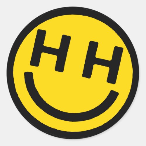 Happy Hardcore Yellow Face Stickers