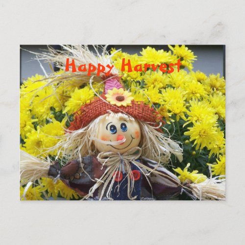 Happy Harvest Holiday Postcard