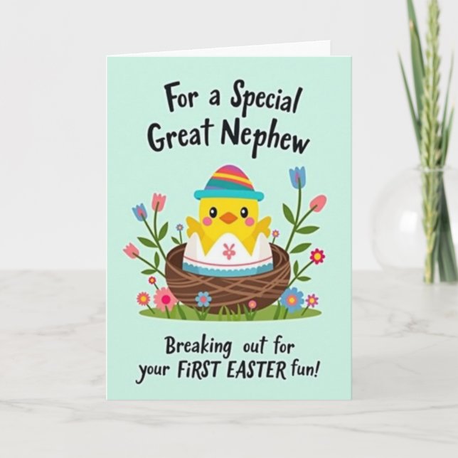 Happy Hatch Day Bird Card (Front)